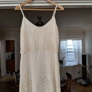 Top Shop white summer dress with lace